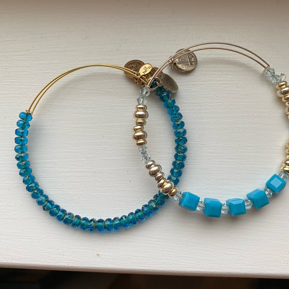 Alex and Ani turquoise bracelets! SOLD not available.
